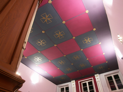 The roof within
                  the church